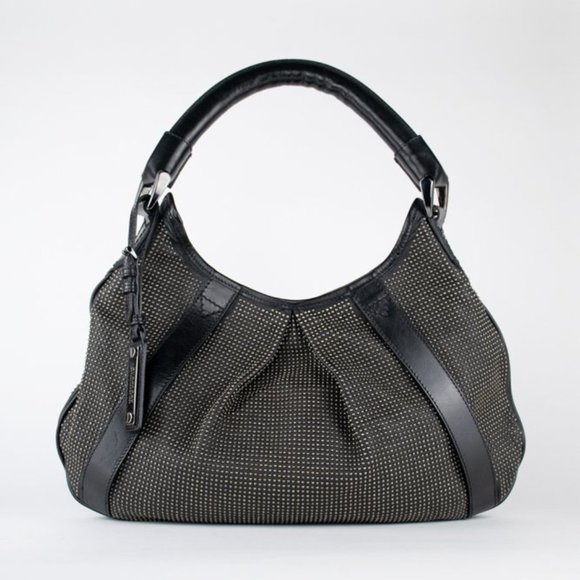 Burberry Leather Studded Hobo Bag - Picture 1 of 13